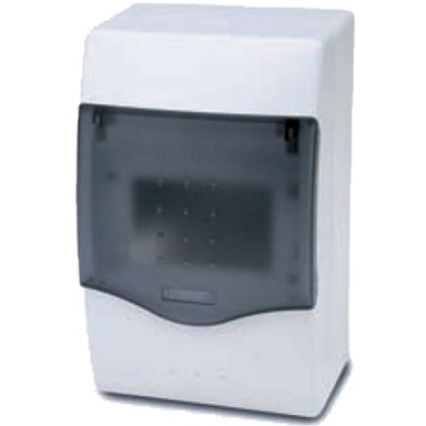 FAMATEL Kutija za osigurače 3604-W-M-KN/4, nadžbukna, 4 modula, IP40, prozirna