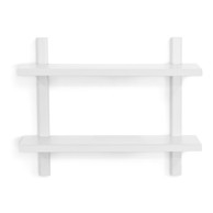 SPINDER DESIGN Bijela metalna polica s više razina 60 cm Hola 