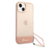 GUESS Zaštitna maska GUHCP14SHGCOHP, za iPhone 14, ružičasta, narukvica od perli