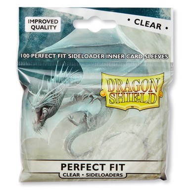 DRAGON SHIELD Unutarnji omoti za karte Standard Perfect Fit Sideloader, prozirni, 100 kom.