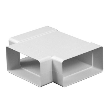 AWENTA Horizontalni T-komad ravnog kanala 55 x 110 mm A-KP55-26, bijeli