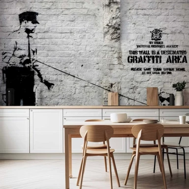 Tapeta Banksy, 150x105 cm, vodootporna
