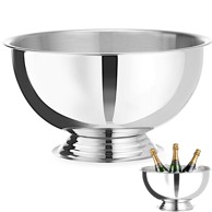 BAR UP Čelična zdjela za šampanjac 13 l 393 x 214 mm, srebrna
