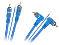 LP RCA kabel 2 × RCA – 2 × RCA, s jezgrom, 5 m, kutni–ravni