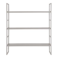 HOUSE NORDIC Svijetlo siva metalna polica s više razina 48 cm Beja 