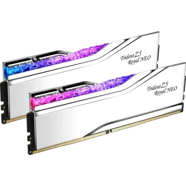 G.SKILL RAM memorija Trident Z5 Royal Neo F5-6400J3239G16GX2-TR5NS, 32GB (2x16GB), DDR5 6400MHz, CL32, DIMM, srebrna, RGB