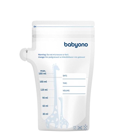 BABYONO Vrećice za pohranu mlijeka, 30 kom., 180 ml