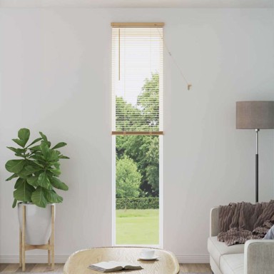 Venecijanska roleta, s uzorkom, 213 × 60 cm, PVC, svijetlosmeđa