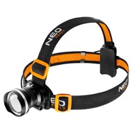 NEO TOOLS Naglavna svjetiljka, zoom, CREE R5, 400 lm