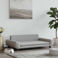 Krevet za pse baršunasti, 100 × 54 × 33 cm, svijetlo siva  