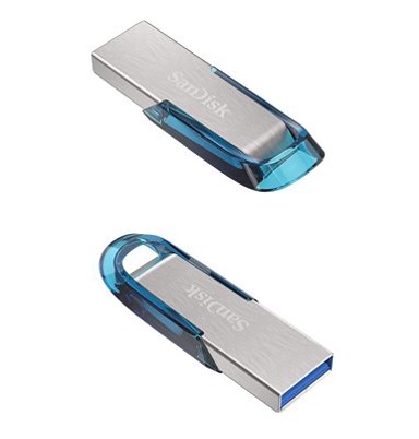 SANDISK USB stick 3.0 , 128 GB Ultra Flair, SDCZ73-128G-G46B, plava