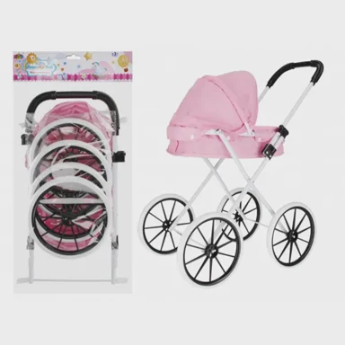 Kolica za lutke ružičasta