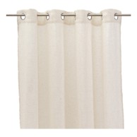 CASA SELECCIÓN Bež prozirna zavjesa od mješavine lana 140x260 cm Fifties