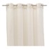 CASA SELECCIÓN Bež prozirna zavjesa od mješavine lana 140x260 cm Fifties