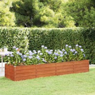 Povišena vrtna gredica boja hrđe 320 x 80 x 45 cm čelik Cor-Ten
