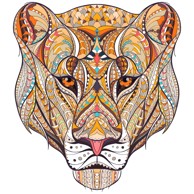 Drvene puzzle KP21928, Leopard, veličina M