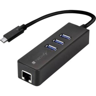 TECHLY Priključna stanica IDATA USB-ETGIGA-3C2, crna