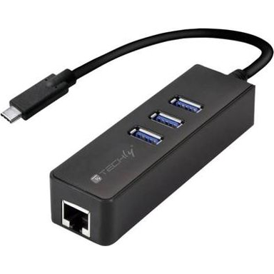 TECHLY Priključna stanica IDATA USB-ETGIGA-3C2, crna