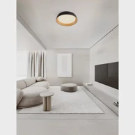 NOVA LUCE Plafonjera Sigi NL9030505, LED 50 W, 3000 K, 4201 lm, crna i wood