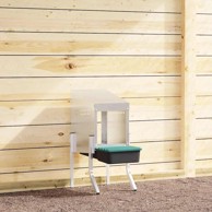 Gnijezdo za kokoši, 1 odjeljak, s nogama, pocinčani čelik, 30.5 x 50 x 63/68 cm