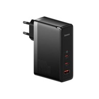BASEUS Punjač GAN5 PRO USB-A/2X USB-C i Kabel C-C QC 140W, crna