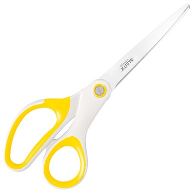 LEITZ Škare uredske 20,5 cm Wow Titanium 53192116 bijele/žute blister