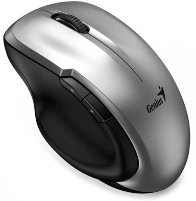 GENIUS Ergonomski bežični miš Ergo 8200S, srebrni