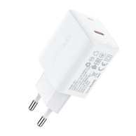 ACEFAST GaN zidni punjač A21, USB-C, 30 W, PD, QC 3.0, AFC, FCP, bijeli