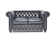 CHESTERFIELD Dvosjed Original Leather, 2-sjedišta, Wash Off Blue