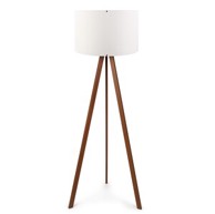 OPVIQ Podna svjetiljka OAK, E27, bijelo-tamno smeđa