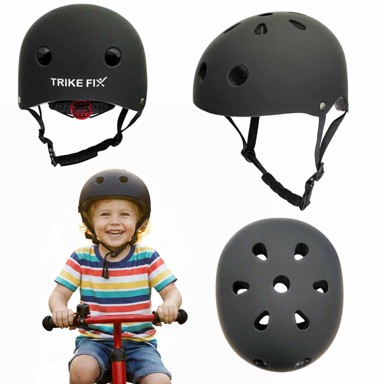 TRIKE FIX Kaciga dječja, LED, veličina M, 55-58 cm, crna