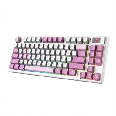 MSI Gaming tipkovnica Forge GK600 TKL W Violet internacionalna