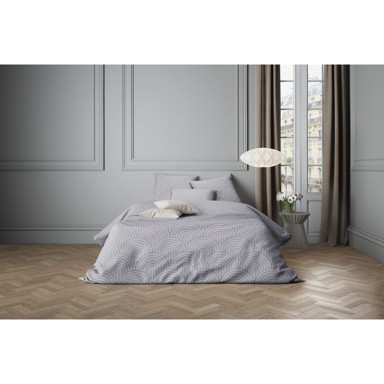 STIL Posteljina Saten Bristol 200x200 cm + 2 x 60x80 cm, siva