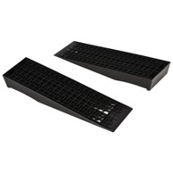 HOMESTAR Set rampi za prag, 70 x 20 x 8 cm, crna, 2 kom