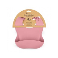 PETITEMARS Silikonski podbradak 6 m+ Take&Match, Dusty Rose