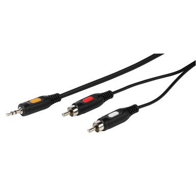 VIVANCO A/V Program kabel 46031 RCA M x2 na 3.5MM M 2.5M