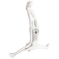 Skulptura Padajući Čovjek, 22x8x25 cm, aluminij, srebrna