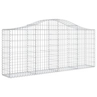 Lučne gabionske košare 5 kom 200x30x80/100 cm pocinčano željezo