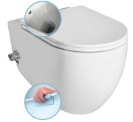 ISVEA Zidna WC školjka INFINITY CLEANWASH s bide tušem 36,5x53 cm, bijela