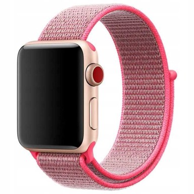 Najlonska narukvica za Apple Watch, 42/44/45 mm, ružičasta