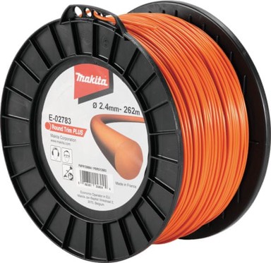 MAKITA Najlonska nit, okrugla, 2,4 mm / 262 m, narančasta