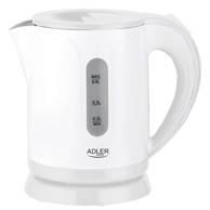 ADLER Električno kuhalo za vodu AD 1371W 0,8 L 850 W, bijelo
