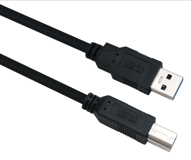 HELOS USB 3.0 kabel A–B, 1 m, crni