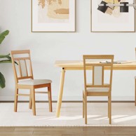 Stolac za blagovanje 2 kom, prirodna i svijetla