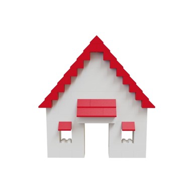 HUBELINO Set za građenje krova i kućice Roof ball track, 68 kom