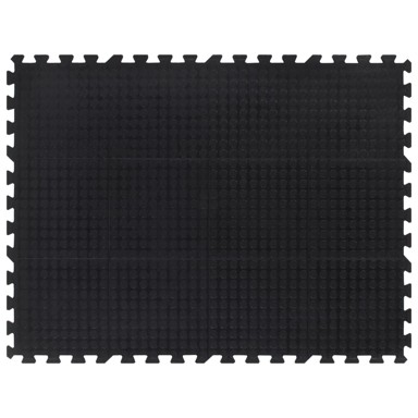 Gumena podna pločica, 90 x 120 cm, 12 mm, crna