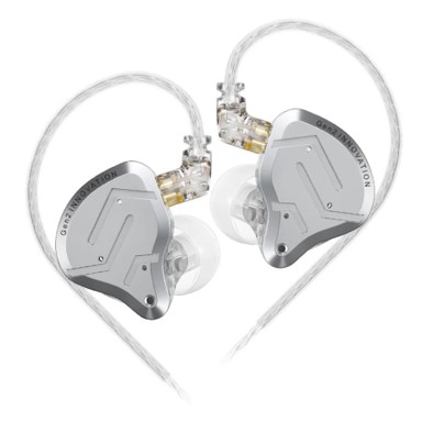 KZ Hibridne Hi-Fi slušalice ZSN PRO 2, srebrne