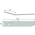 GRANIT Prst kondicionera za Deutz-Fahr, Taarup i Vicon, 215 mm, lijevi, KT39113000