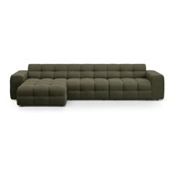 MICADONI Zelena kutna garnitura (s lijevim kutom/s ležaljkom) Kendal, 357x173x79 cm