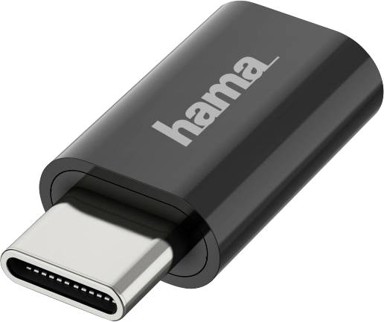 HAMA Adapter 00200310, Micro USB na USB-C, crni